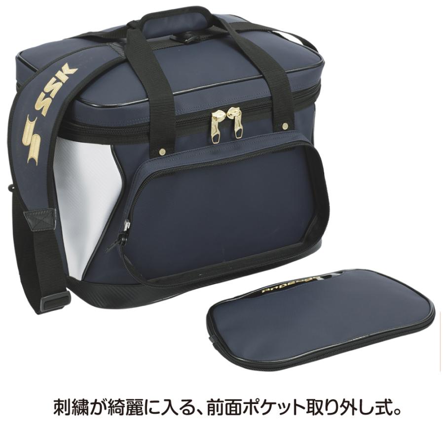 野球ボールケース SSK 卒団刺繍入り バット硬式 軟式ボールが5ダース入るボールケース ebh5012 卒部 卒団記念品に最適！の画像
