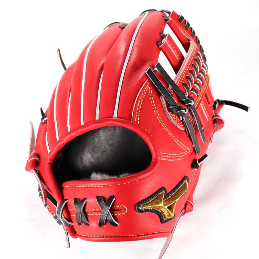ミズノプロ 硬式グローブ 赤 内野手用 サイズ8 ミズノプロ 硬式グローブ 赤 内野手用 サイズ8 クーポン対象外