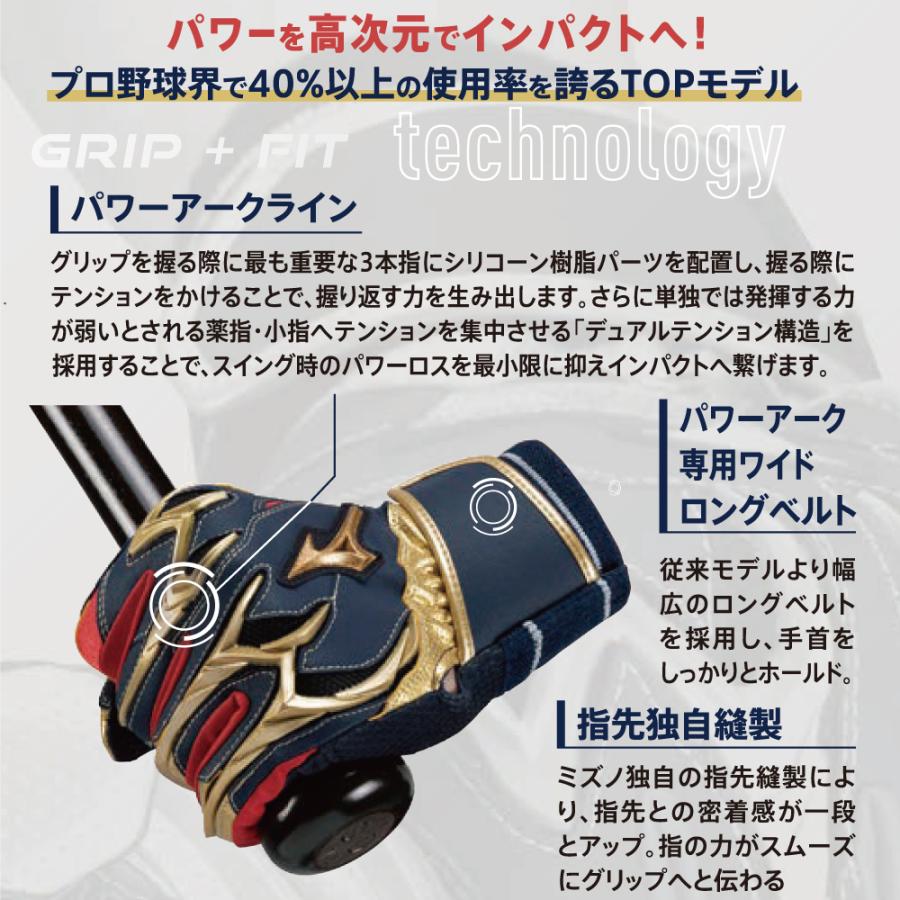 Mizuno Pro ミズノプロ オーダーバッティング手袋 シリコンパワー