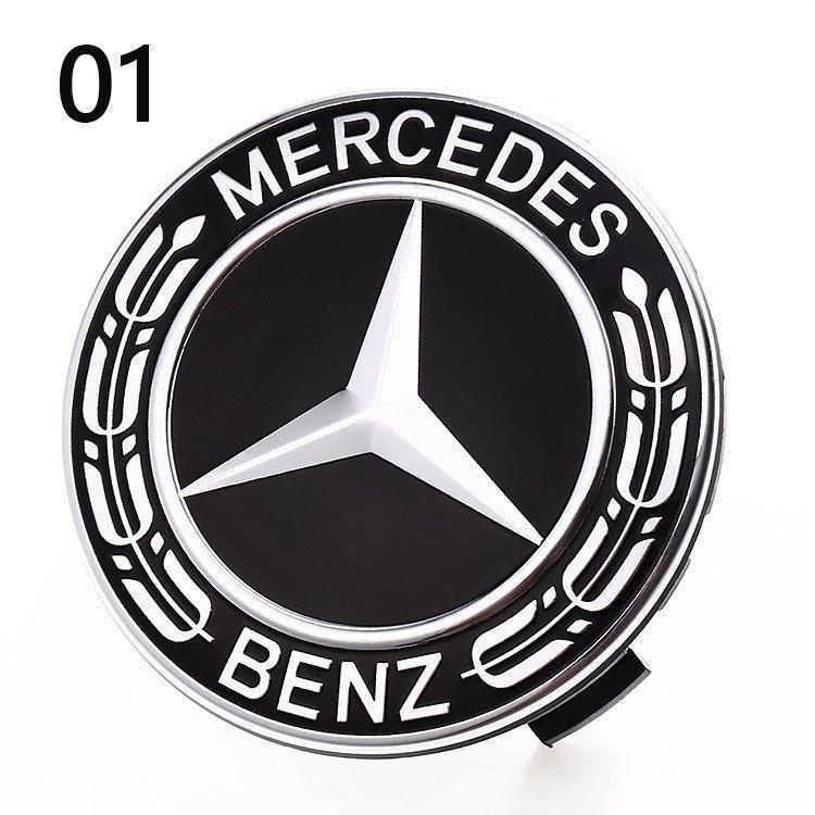 メルセデス ベンツ ホイール センター キャップ ハブキャップ MercedesBenz ホイールキャップ ４枚入｜tai-store｜02