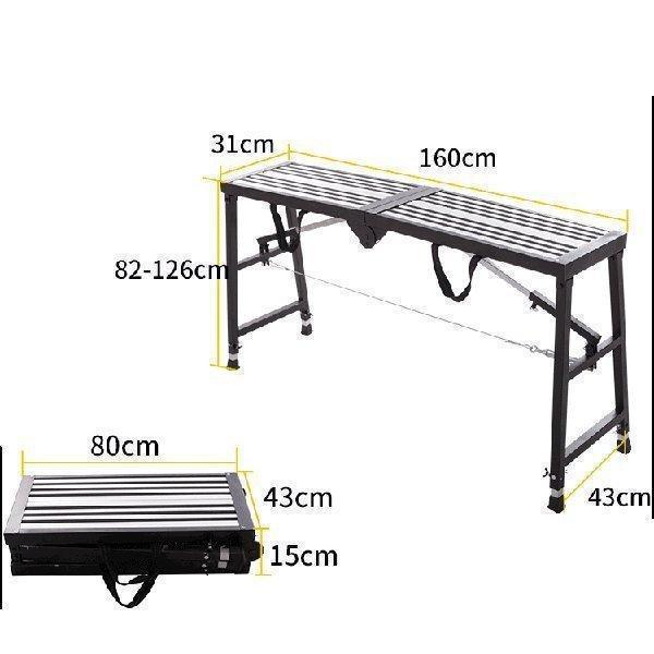多機能 はしご アルミ 伸縮 脚立 作業台 梯子 足場 伸縮 折りたたみ式 専用プレート付き 踏み台｜tai-store｜16