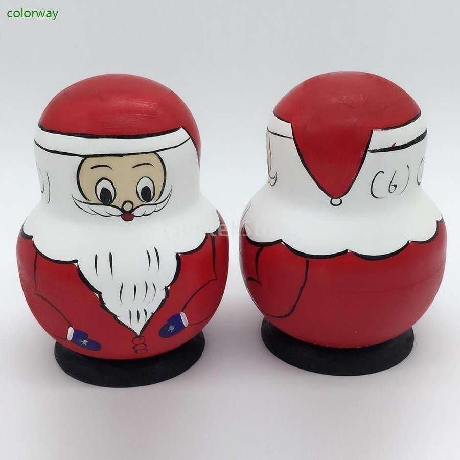 サンタセット サンタマトリョーシカ クリスマス マトリョーシカ ロシアマトリョーシカ 木製 10個入り 新品｜tai-store｜07