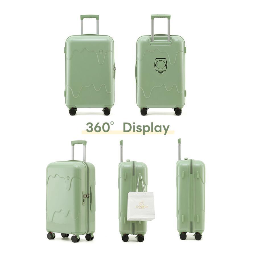 スーツケース アイスクリーム 牛乳 スーツケース USB充電可能 TSAローク搭載 機内持ち込み カップホルダー キャリーケース キャリーバッグ 軽量 短途旅行 ins｜taichistore9｜13