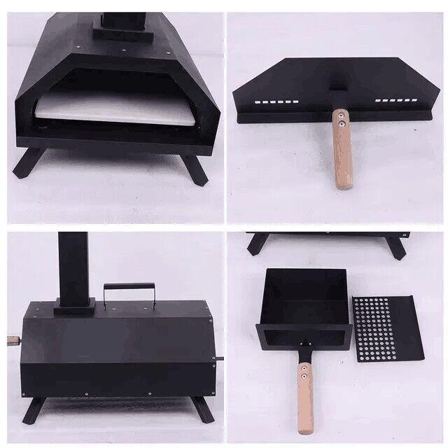 ピザ窯 ポータブル ピザオーブン マルチクッキングオーブン BBQ キャンプ アウトドア 家庭用 ピザ オーブン Pizza oven ピザ釜 ペレット｜taichistore9｜03