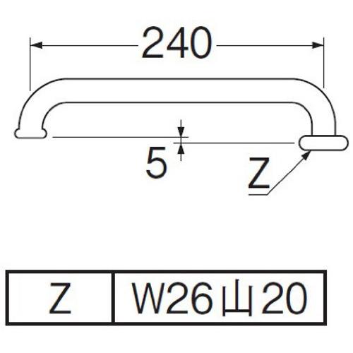 SANEI 節水横形パイプ 節水30% 直径16mm 長さ240ｍｍ PA20G-61X2-16｜taidaihonpo｜03