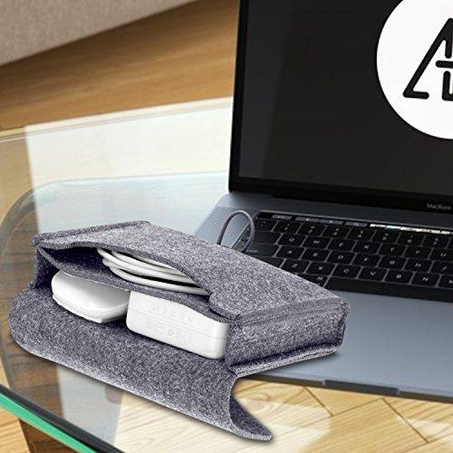 ProCase フェルト 収納ケース バッグ ポータブル トラベル 電気製品 アクセサリー 整理 ポーチ MacBook ラップトッ?｜taidaihonpo｜08