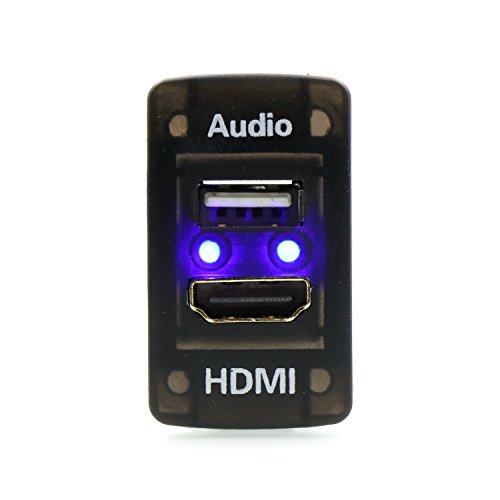 USB入力ポート＆HDMI入力ポート オーディオパーツ スイッチホールパネル HONDA ホンダ車系用  サイズB:37*24mm｜taidaihonpo｜07