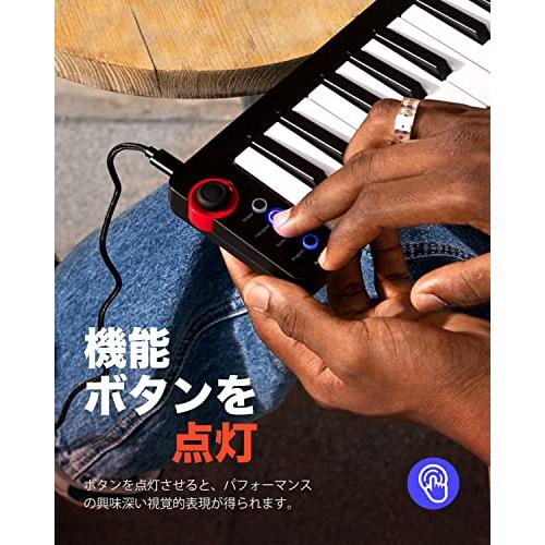 Donner MIDIキーボード 25鍵 USBコントローラー ミニ鍵盤 コンパクト ベロシティ対応 音楽制作 日本語取扱説明書 ブラック N-25｜taidaihonpo｜05