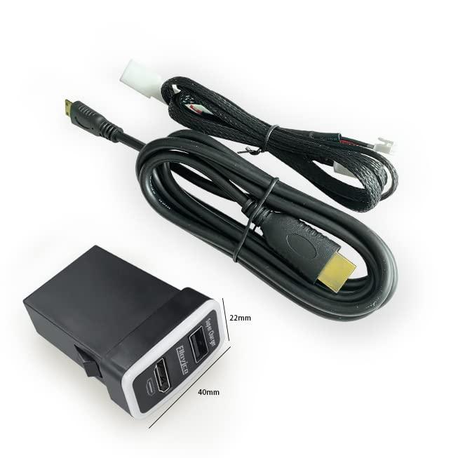 super充電入力ポート＆HDMI入力ポート カーUSBポート TOYOTA トヨタ Hilux VIGO 車系用  SH&HDMI｜taidaihonpo｜07