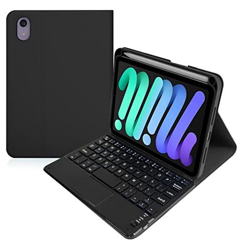 iPad mini6 キーボードケース 2021 iPad mini第六世代 8.3インチケースキーボード タッチパッド搭載 ペンホルダー付き｜taidaihonpo｜02