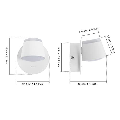 照明 8W LED壁灯 ブラケットライト ウォールライト 壁掛けライト オン、オフスイッチ付 角度調整可能 省エネ 寝?｜taidaihonpo｜06