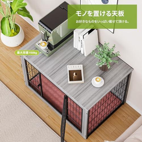 Alebert 犬 ケージ ペットケージ 木製 ペットサークル 大中型犬