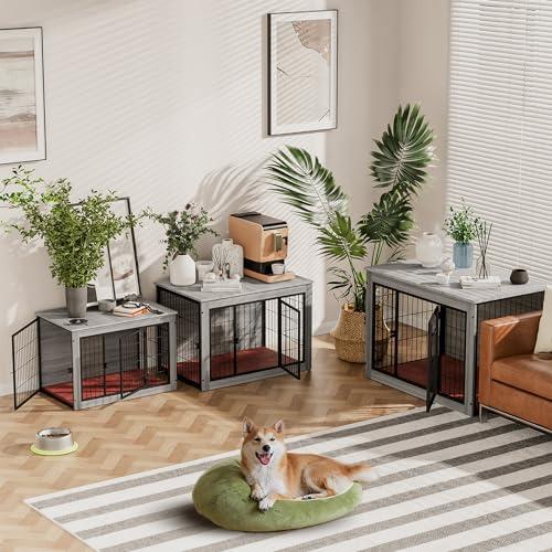 Alebert 犬 ケージ ペットケージ 木製 ペットサークル 大中型犬