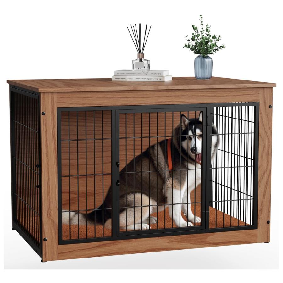 犬用ケージ 中型犬用 木製 Alebert 犬 ケージ ペットケージ 木製 ペットサークル 大中型犬用