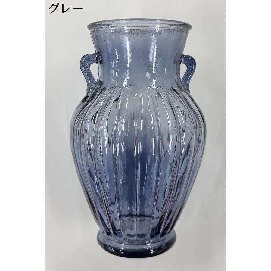 花瓶 花びん フラワーベース 花器 ガラス アンフォラ型 透明 花瓶 花びん フラワーベース 花器 ガラス アンフォラ型 透明