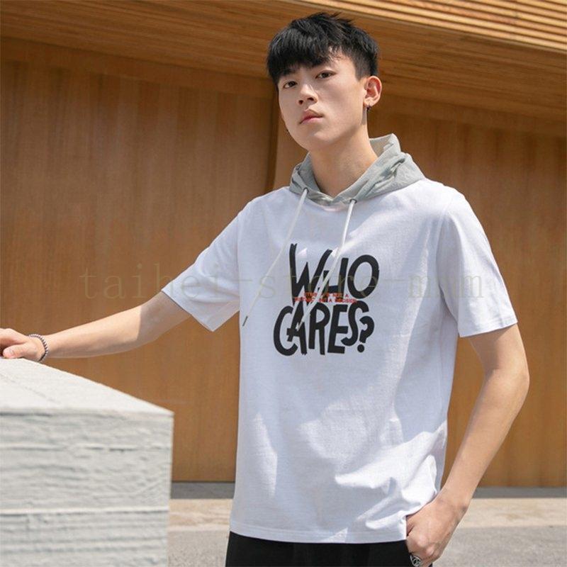 Tシャツ パーカー メンズ トップス フード付き プルオーバー 半袖パーカー 薄手 運動 スポーツ 切り替えカラー 夏 アウトドア ファッション Hei 0516keerk タイヘイストア 通販 Yahoo ショッピング