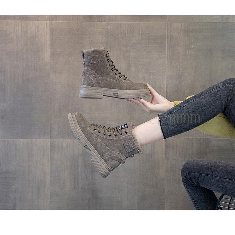 ムートンブーツ レディース 防寒 裏起毛 ブーツ 女性 靴 シューズ 冬靴 短靴 ショートブーツ 裏ボア レースアップ スノーブーツ カジュアル 保温 初売り