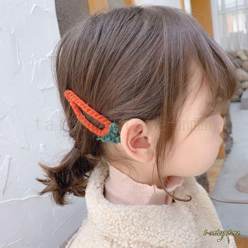 パッチン留め ヘアピン 髪留め キッズ 子供用 ヘアアクセサリー 髪飾り ニット 編み物風 にんじん 人参 ニンジン ハンドメイド風 キュート かわい Hei 1243gqyhe タイヘイストア 通販 Yahoo ショッピング