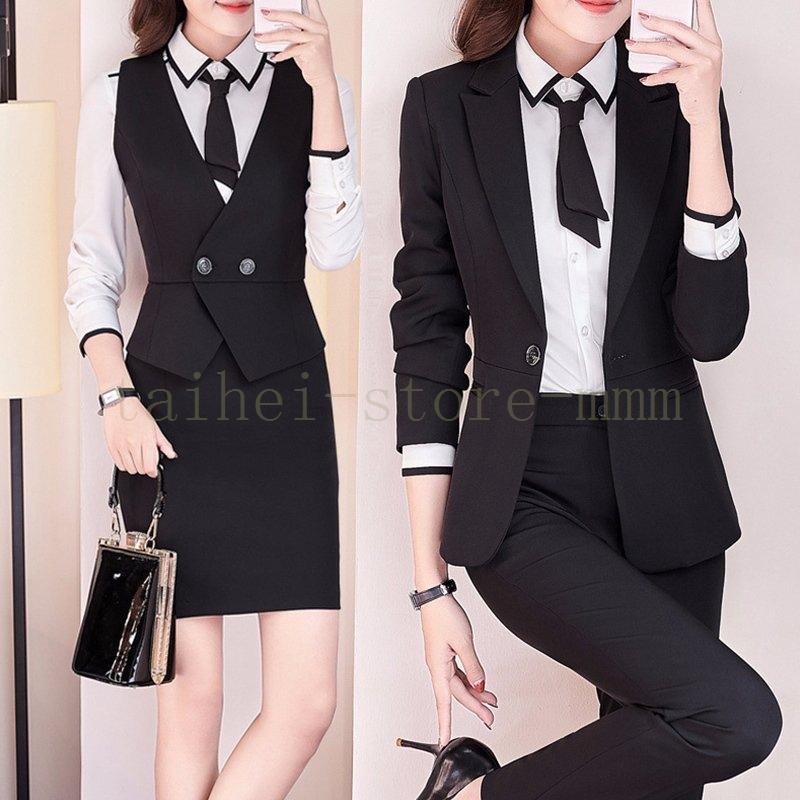 スーツ レディース パンツスーツ 2 3 4 5点セット ビジネス フォーマル リクルートスーツ オフィス入学式 就活 女性 細身 面接 テーラード Ol通勤 数量限定セール 事務服 卒業式