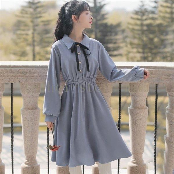 レトロワンピース女子ワンピワンピースレディース着痩せロングワンピース長袖カワイイ秋冬可愛い日系女子中高生クラシカル長袖通勤通学 Hei 4263kqbvg タイヘイストア 通販 Yahoo ショッピング