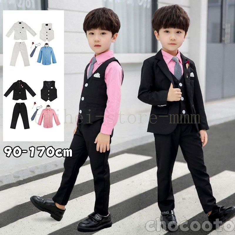 子供スーツ 男の子 おしゃれ 無地 入学式 子供服 発表会フォーマル結婚式 入学式