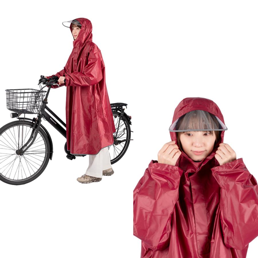 レインコート 自転車 レインポンチョ レディース メンズ 携帯 大きいサイズ リュック 通勤 通学 自転車用 雨具 ポンチョ おしゃれ バイク 原付 zk-kt02｜taihei1-store｜02