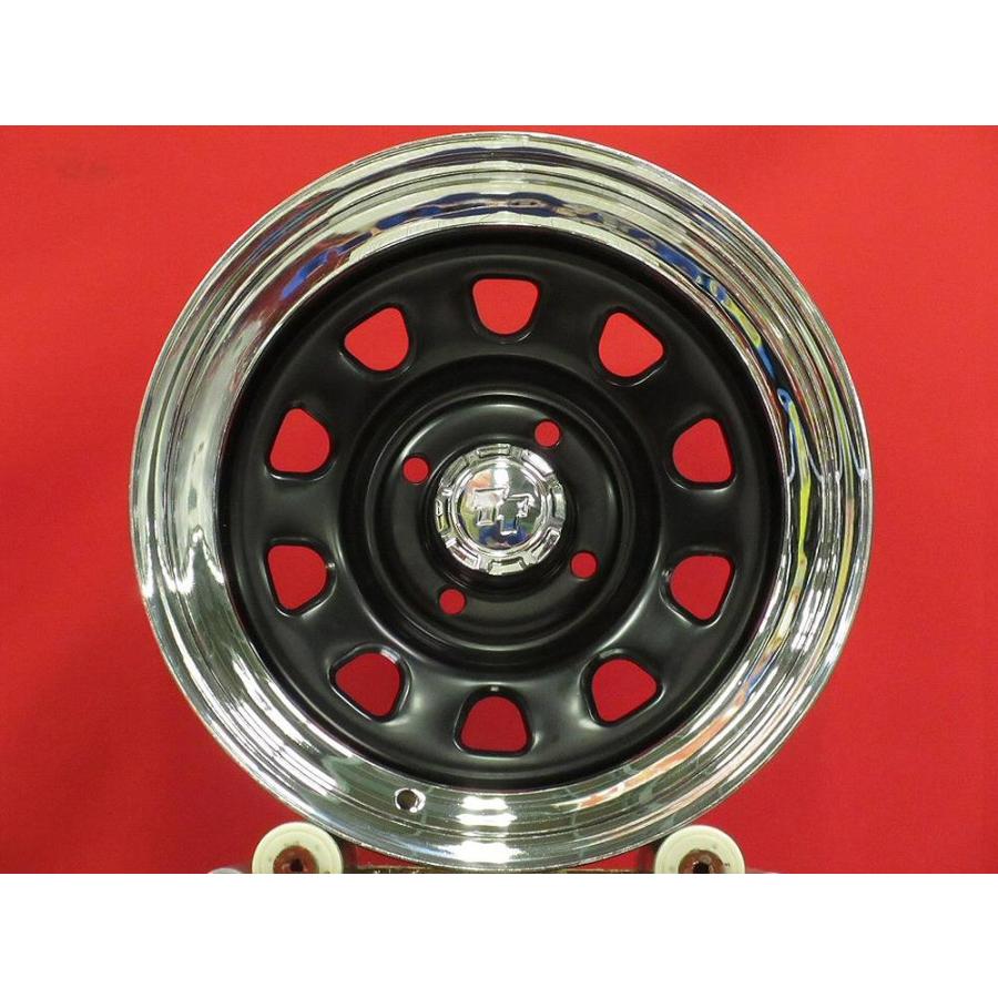 未使用！☆TT Dスチール(メッキ/ブラック) ホイール 2本 8J-15 PCD114