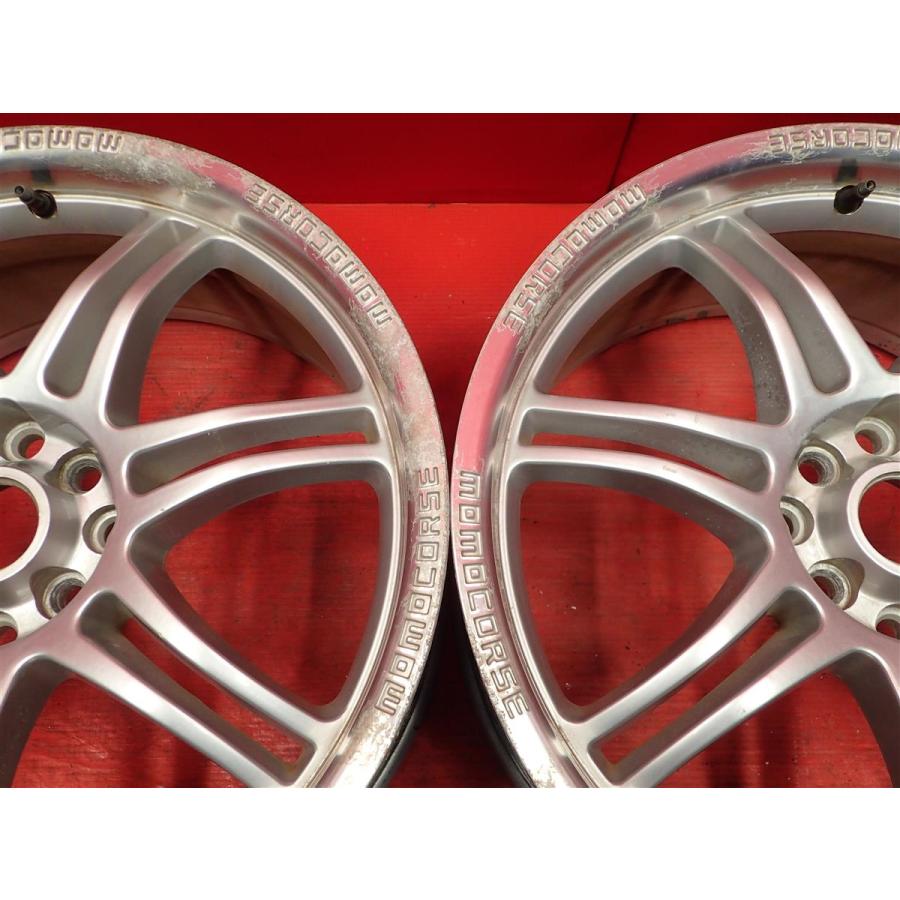 中古ホイール 2本セット MOMO コルセ ジアロッソ 1P 18x7.5J 4 中古ホイール 2本セット MOMO コルセ ジアロッソ 1P 18x7.5J 4