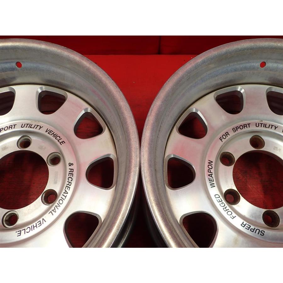☆MOZZER☆ホイール 16インチ PCD139.7 / 6穴 ハブ径約110mm ■現状品■ 中古ホイール 2本セット MOZZER(マザー) SFW II MOZZER 16x8J 6/139.7