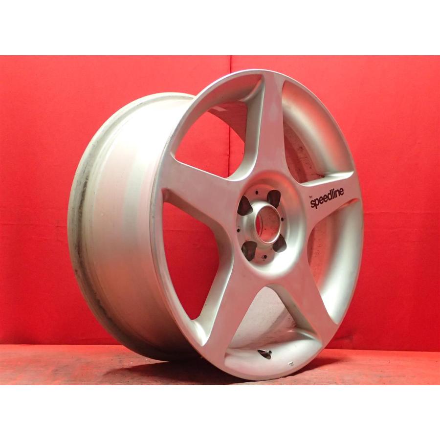 スバル車　speedline ホイール　16インチ　7J 　5穴　PCD 100 　　オフセット48 　中古アルミホイール4本セット　タイヤ付　イタリア製 再塗装 美品 speedline スピードライン ウラーレ 中古ホイール 4本 7J