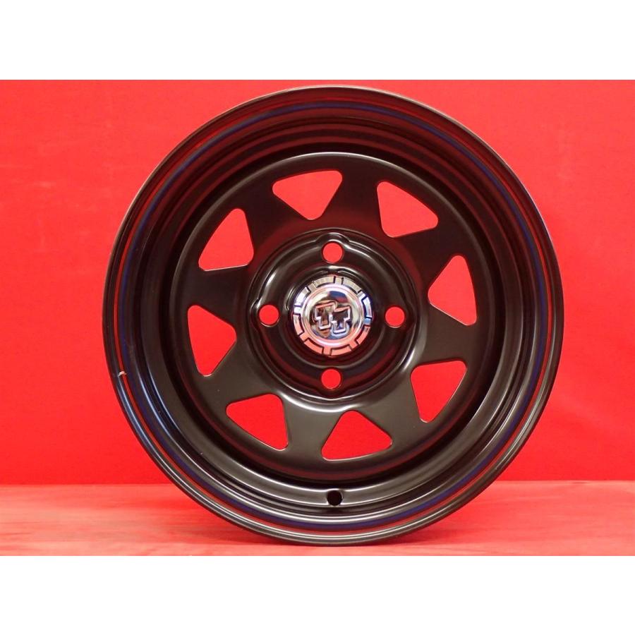 未使用品 4本SET】軽自動車用 ☆TT Aスチール (RED&BLUEライン有) 12