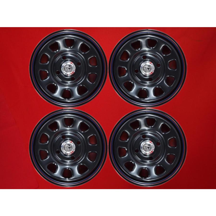 未使用品 4本SET】軽自動車用 ☆TT Dスチール (RED&BLUEライン有