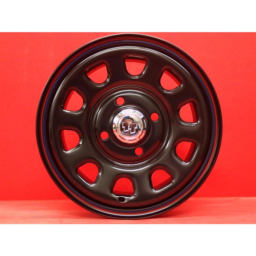 未使用品 4本SET】軽自動車用 ☆TT Dスチール (RED&BLUEライン有