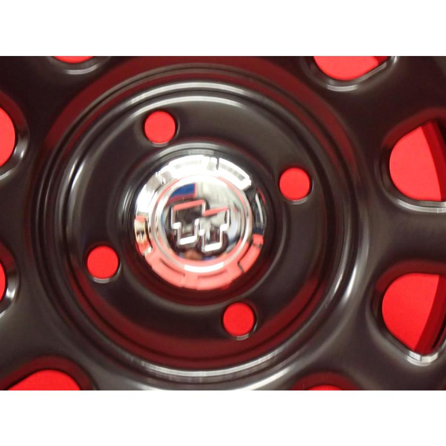 未使用品 4本SET】軽自動車用 ☆TT Dスチール (RED&BLUEライン有