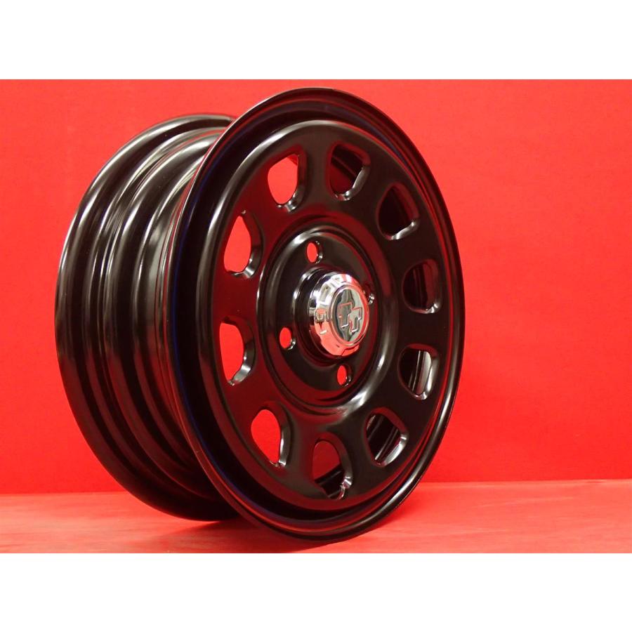 未使用品 4本SET】軽自動車用 ☆TT Dスチール (RED&BLUEライン有