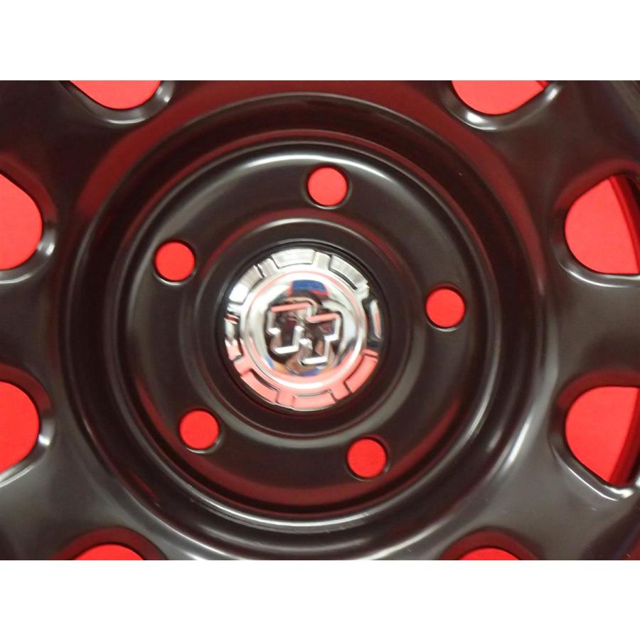 未使用品 4本SET】☆TT Dスチール (RED&BLUEライン有) 13inch 5J +38