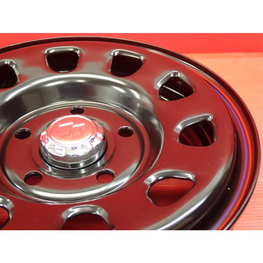 未使用品 4本SET】☆TT Dスチール (RED&BLUEライン有) 13inch 5J +38