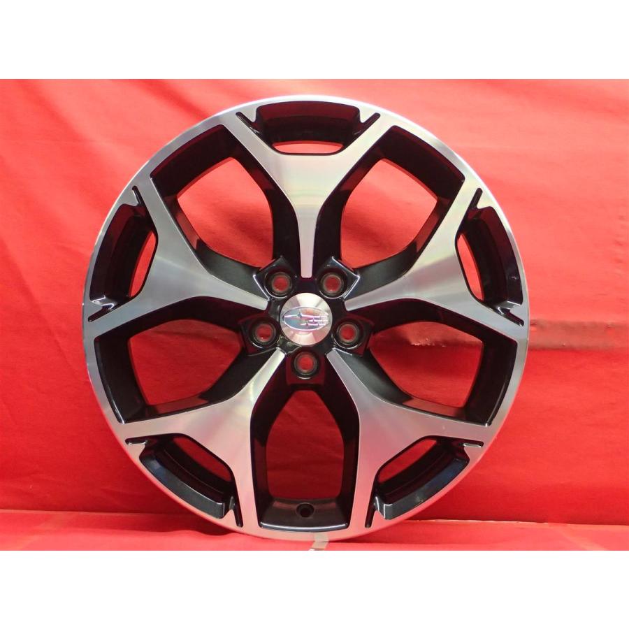 スバル SJフォレスター 純正 18インチ 7J +48 100 5H 4本 スバルSUBARU〉フォレスター(SJ系)純正18inch☆7J-18 +48 100 4穴 ハブ