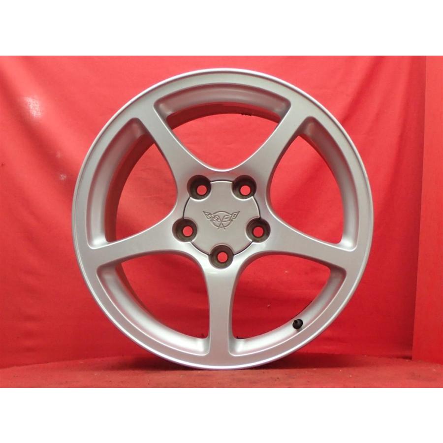 値下げ　シボレー　コルベット C5 純正 マグネシウムホイール　タイヤホイールセット　CHEVROLET　CORVETTE　PCD 120.65　タイヤ溝半分以上有 5H 穴 単品 ホイール 1本 CORVETTE コルベット C5 純正 5スポーク 17インチ