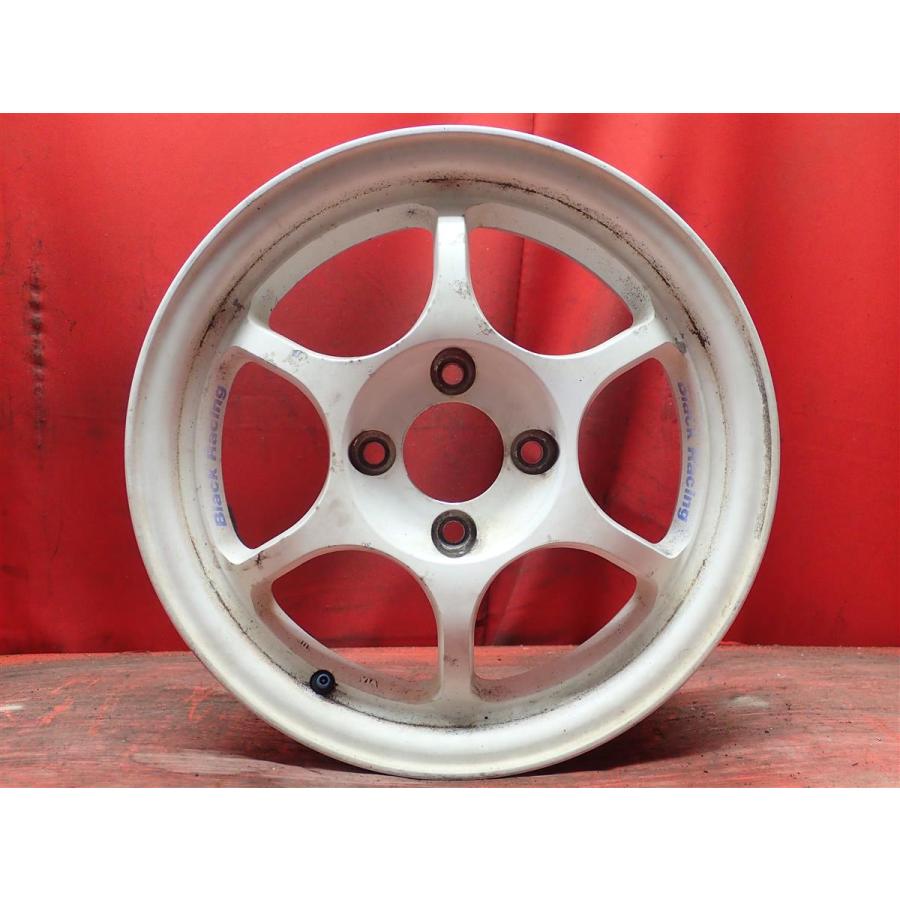 値下げ　ホイール　ブラックレーシング pro N1　14インチ　タイヤ 中古ホイール 単品1本 ブラックレーシング PRO-N1 14x6J 4/100 ja14