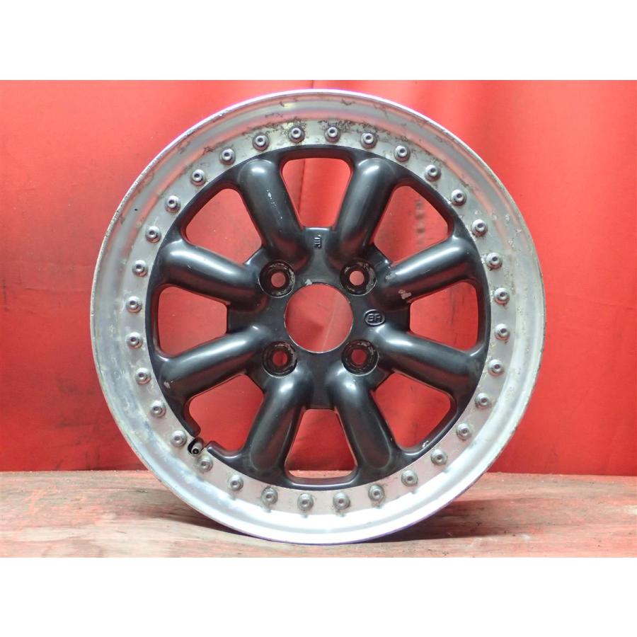 中古ホイール 単品1本 ブラックレーシング BR-R 14x6J 4/100 ja14
