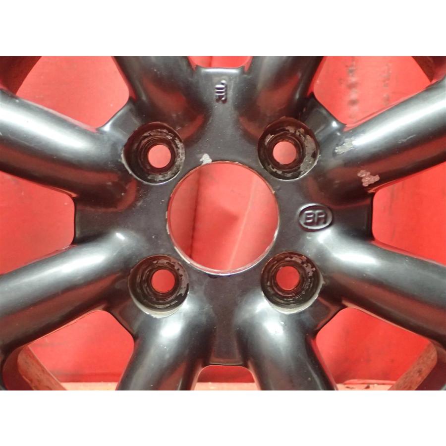 中古ホイール 単品1本 ブラックレーシング BR-R 14x6J 4/100 ja14