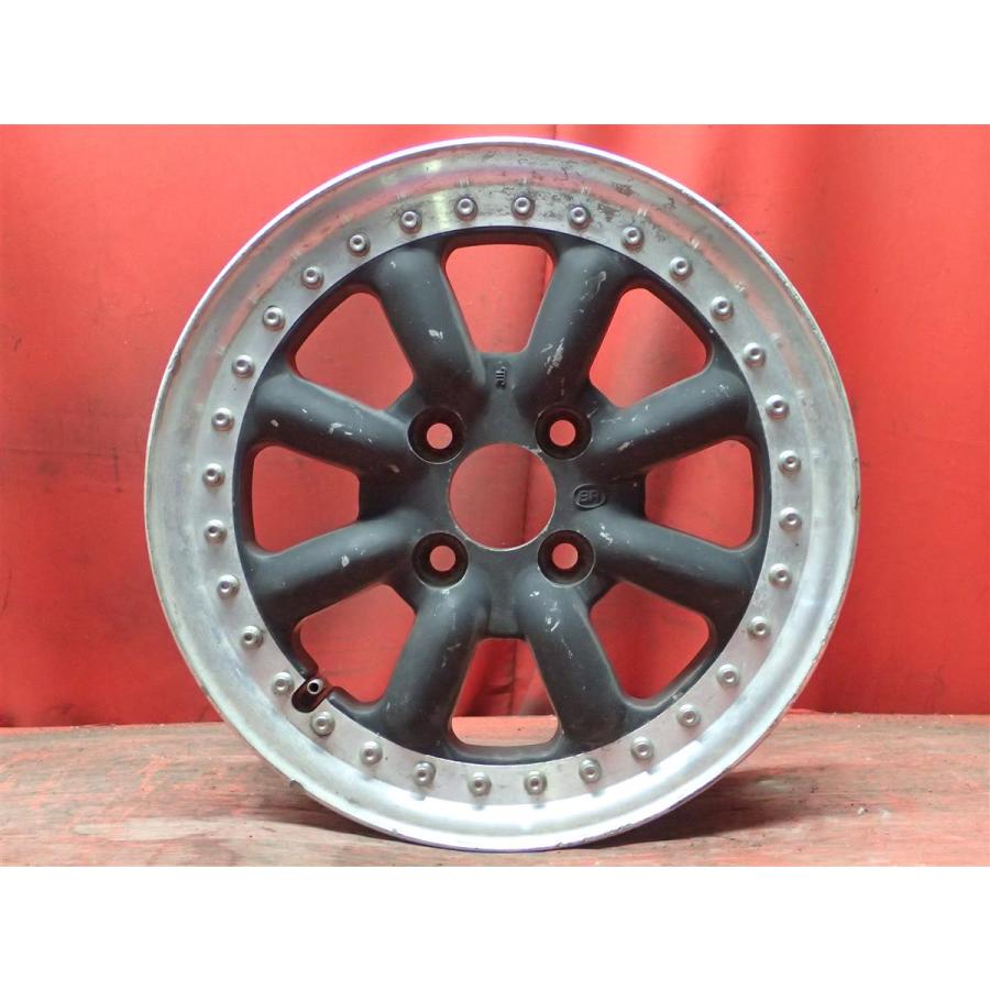 中古ホイール 単品1本 ブラックレーシング BR-R 14x6J 4/100 ja14
