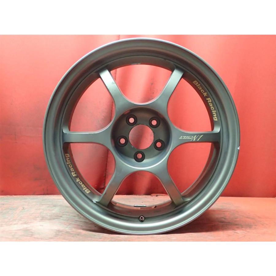 中古ホイール 単品1本 ブラックレーシング PRO-N1 17x7.5J 5/100 ja17