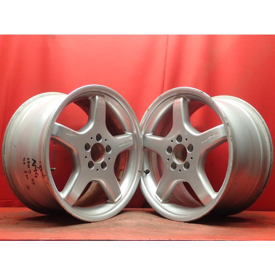中古ホイール 2本セット AMG モノブロックスタイリングIII 18x9J 5/112