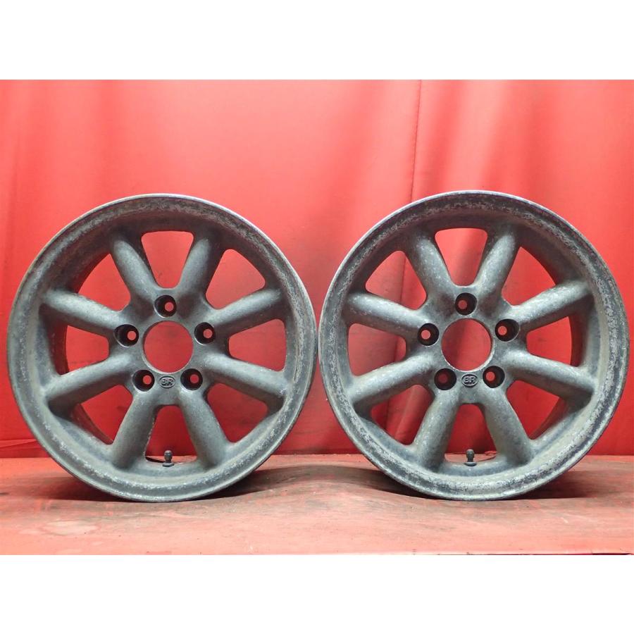 中古ホイール 2本セット ブラックレーシング - 15x6.5J 5/114.3 ja15 