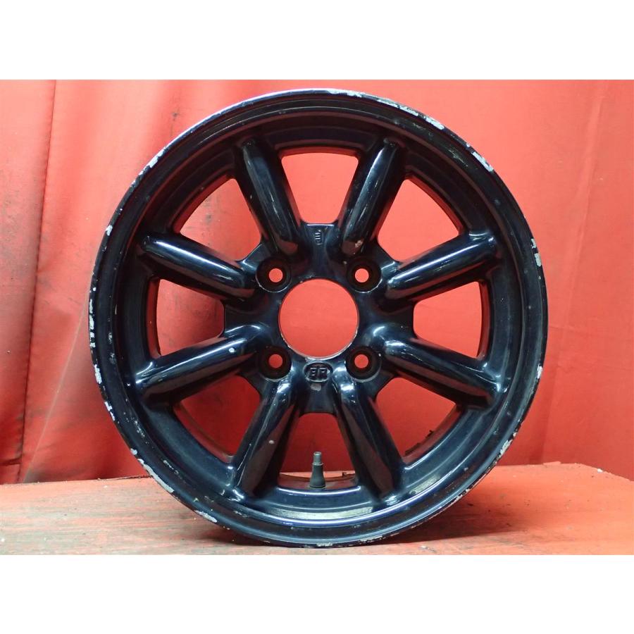 ブラックレーシング14インチ アルミホイール 2本セット 中古ホイール 2本セット ブラックレーシング - 14x6.5J 4/112 ja14