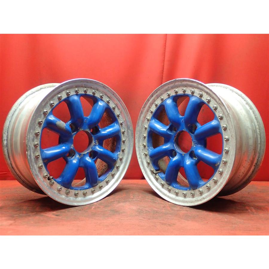 中古ホイール 2本セット ブラックレーシング R 14x6J 4/114.3 ja14
