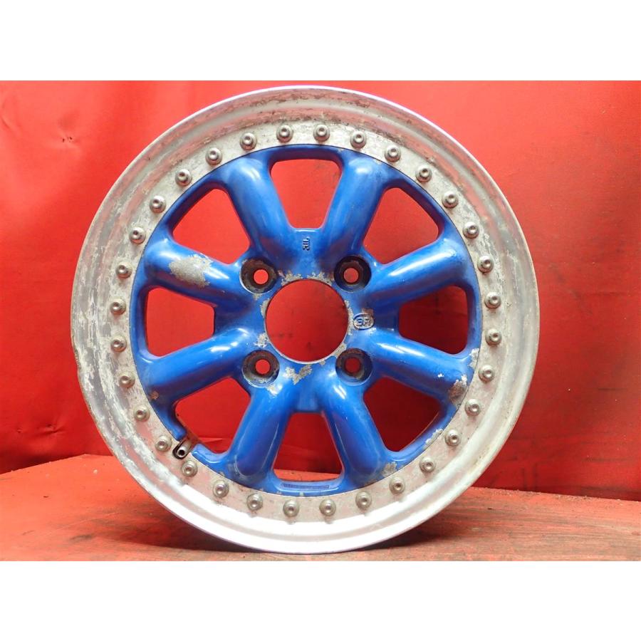 中古ホイール 2本セット ブラックレーシング R 14x6J 4/114.3 ja14