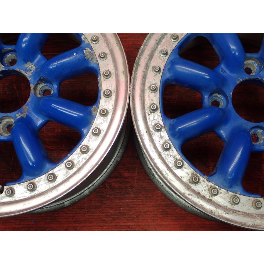 ブラックレーシング14インチ アルミホイール 2本セット 中古ホイール 2本セット ブラックレーシング R 14x6J 4/114.3 ja14